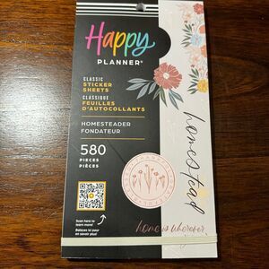 The Happy Planner Sticker Book Homestead Stickers 580 Pieces